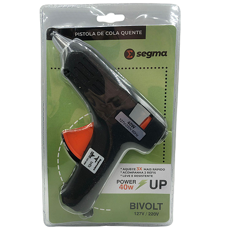 PISTOLA DE COLA QUENTE BIVOLT SEGMA - 127-220V SEG-P40W