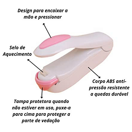 MINI SELADORA PLASTICA Á BATERIA - XH-100