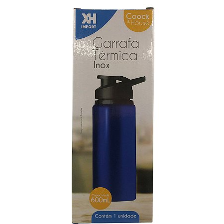 GARRAFA TERMICA INOX 600ML ( CORES VARIAVEIS )  -  XH9951
