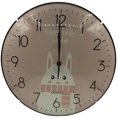 RELOGIO DE PAREDE 30CM PROTEÇÃO VIDRO - XH-C6511
