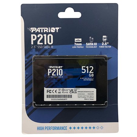 SSD 512 GB PATRIOT