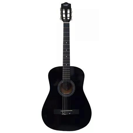 VIOLÃO 39 pol ACUSTICO COR PRETA CORDAS NYLON, MODELO 38C-BK - MXT