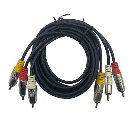 CABO 3+3 RCA 1.8M PROFISSIONAL STARCABLE