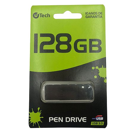 PEN DRIVE 128GB PRETO UTECH USB 3.0