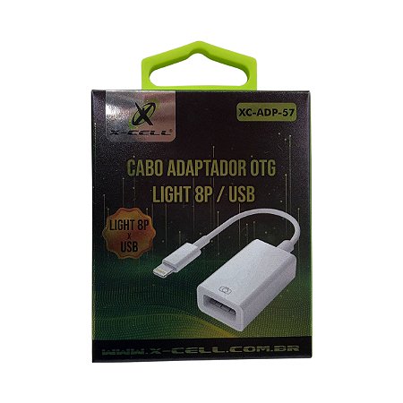 CABO ADAPTADOR OTG LIGHT 8P / USB XC-ADP-57 X-CELL