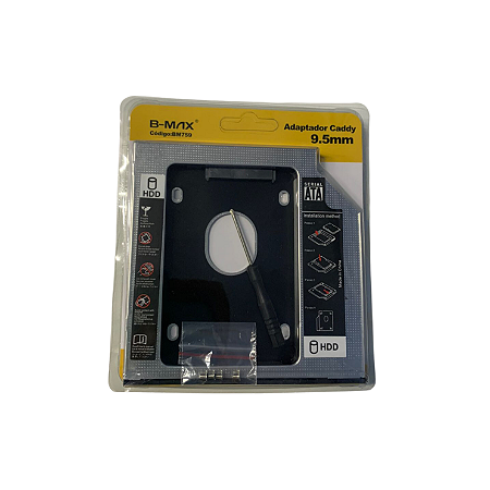 ADAPTADOR CADDY 9.5MM PARA SSD OU HD EXTERNO B-MAX - BM759
