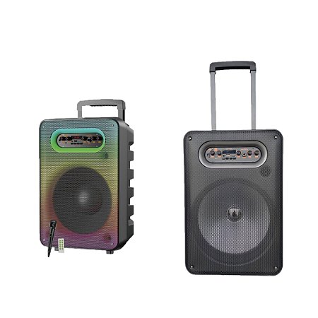 CAIXA DE SOM 100W BLUETOOTH C/ LED, CONTROLE E MICROFONE GREATNICE - GTS-1593