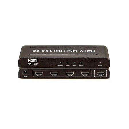 HDMI SPLITTER 1X4 UMA ENTRADA HDMI X4 SAIDAS HDMI 4K (HD-SPLITTER/4P)