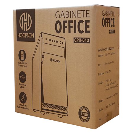 GABINETE SEM FONTE MARCA HOOPSON - CPU-013