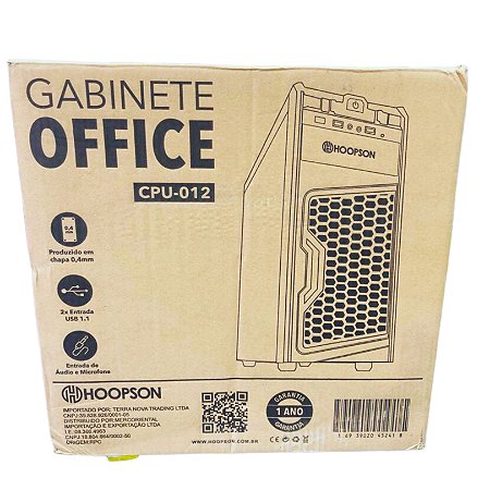 GABINETE SEM FONTE MARCA HOOPSON - CPU-012