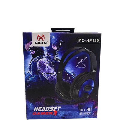 HEADSET GAMER MOX MO-HP130 AZUL