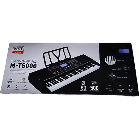 Teclado musical profissional M-T5000 – Telesom ProAudio