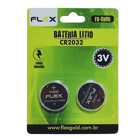 BATERIA DE BOTAO LITIO 3V C/ 2UN CR2032 - X-CELL - FX-CR05