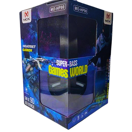 HEADSET GAMER C/ MICROFONE MOX - MO-HP90P