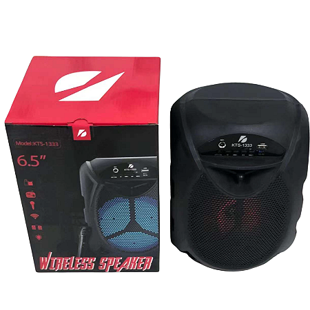 CAIXA DE SOM BLUETOOTH C/LED 10W 6.5W KTS - COD-KTS-1333