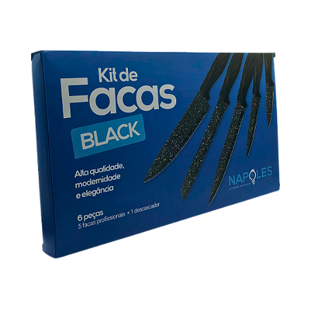 KIT DE FACAS 5+1 DESCASCADOR NAPOLES NAJF2I