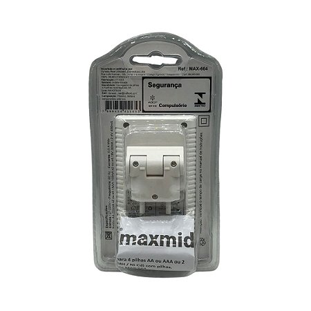CARREGADOR DE PILHAS AAA/AA/9V C/ 4 PILHAS MAX MIDIA MAX-664