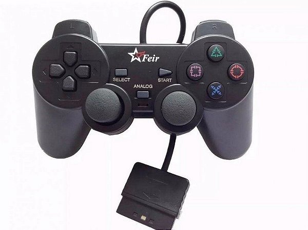 CONTROLE DE PS2 FEIR COM FIO NO SAQUINHO FR-211