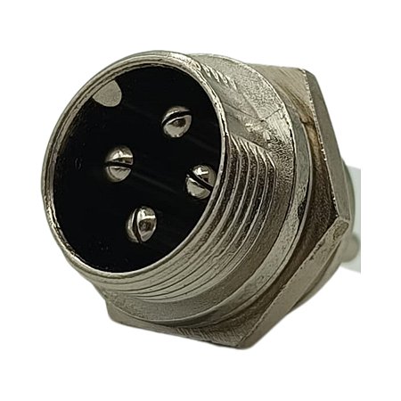 CONECTOR MIC MACHO 4 PINOS METAL S+B