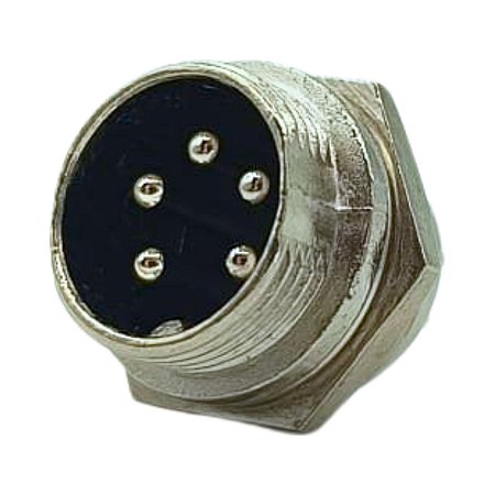 CONECTOR MIC MACHO 5 PINOS - METAL S+B