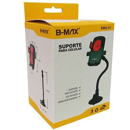 SUPORTE VEICULAR PARA CELULAR B-MAX BMG-07