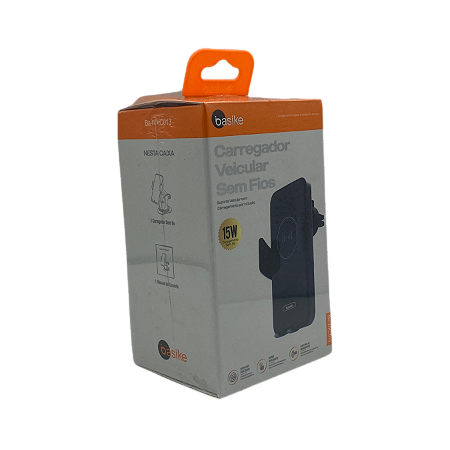 SUPORTE VEICULAR PARA CELULAR COM CARREGAMENTO SEM FIO INDUCAO BASIKE BA-WXC013 @