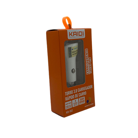 Carregador Veicular Turbo 36W 3.0a 2usb Kaidi Kd-302 @
