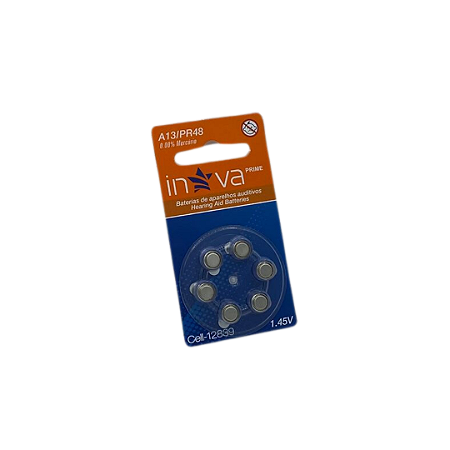 Bateria P/ Aparelho Auditivo 1.45v A13/pr48 Inova Cell-12839 @