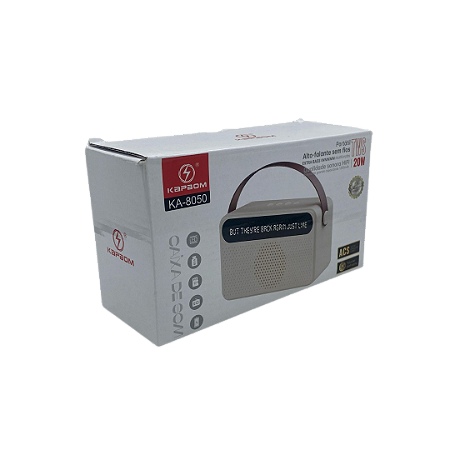 Caixa de SOM Bluetooth 20W com Alça Kapbom Ka-8050 @