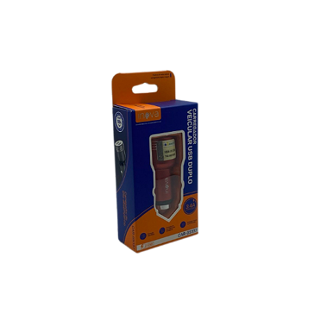 CARREGADOR VEICULAR USB DUPLO BASIKE 3.4A CAR-G5137 F @