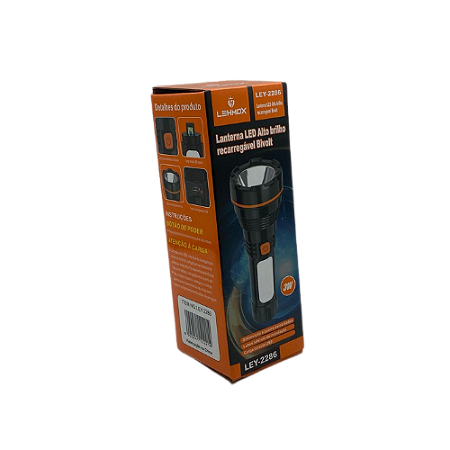 Lanterna de LED Bivolt Recarregavel Lehmox Ley-2286 @