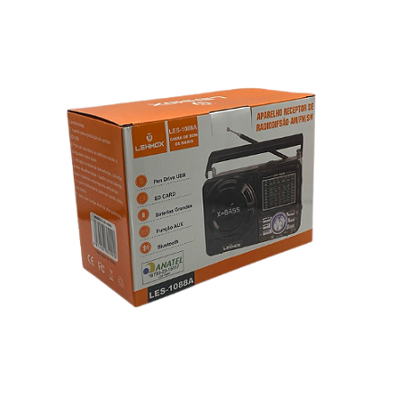 Caixa de SOM Bluetooth Radio Lehmox Les-1088a @