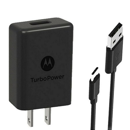 CARREGADOR MOTOROLA TURBO 15W TYPE-C