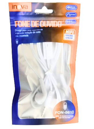FONE DE OUVIDO COM FIO INOVA MD-8610