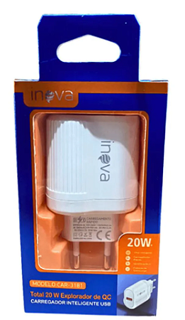 Carregador Inteligente 20W Inova Car-3181f