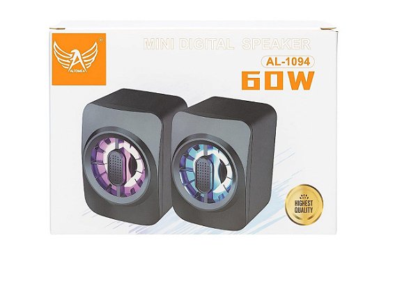 CAIXA DE SOM PARA PC RGB 60W ALTOMEX AL-1094