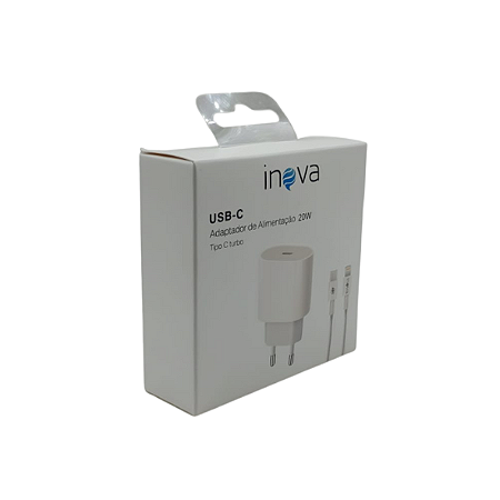 CARREGADOR USB-C 20W INOVA COM CABO CAR-0094-TZ