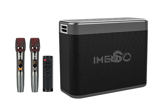 CAIXA DE SOM 150W C/ 2 MICROFONES IMENSO MS-X55