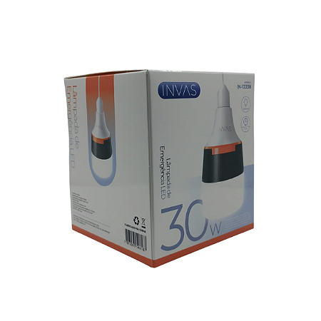 Lampada LED com Bateria 2400mah 30W Inova In-13338