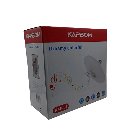 Lampada Caixa de SOM Bluetooth Kapbom Kap-l3