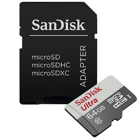 CARTAO DE MEMORIA 64GB CLASSE 10 SANDISK