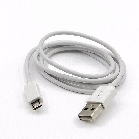 CABO USB V8 BRANCO NO SAQUINHO
