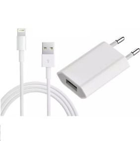 CARREGADOR IPHONE 5W USB POWER ADAPTER USB TO LIGHTNING CABLE