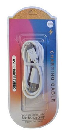 CABO USB LIGHTNING 5,6,7,8... TURBO 25W