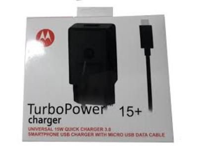 CARREGADOR MOTOROLA TURBO POWER 15+ CHARGER V8