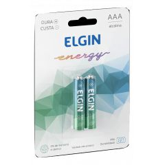 PILHA ALCALINA AAA BLISTER C/2 ELGIN 82154