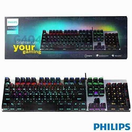 TECLADO GAMERMECANICO PHILIPS MOMENTUM SPK8404