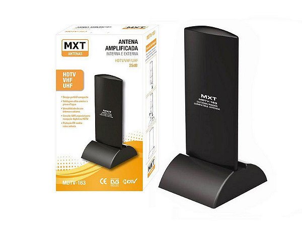 ANTENA AMPLIF. HDTV/VHF/UHF INTERNA/EXTERNA 25DB MDTV-163