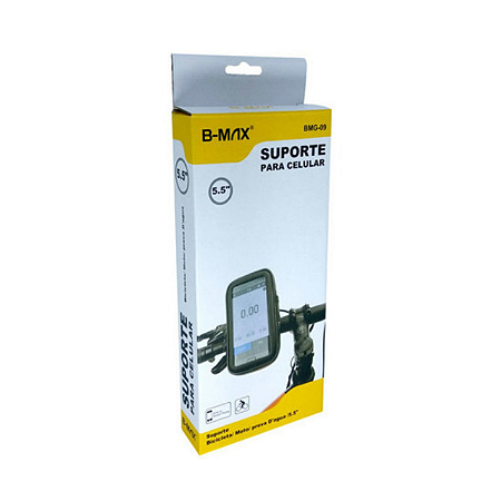SUPORTE DE GUIDÃO PARA CELULAR COM CAPA CLIMATICA B-MAX BMG-09