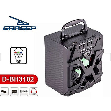 RADIO PORTATIL BLUETOOTH/USB GRASEP D-BH3102